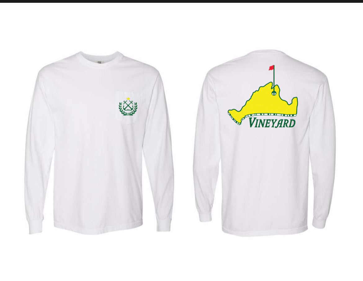 MASTERS LONG SLEEVE POCKET TEE