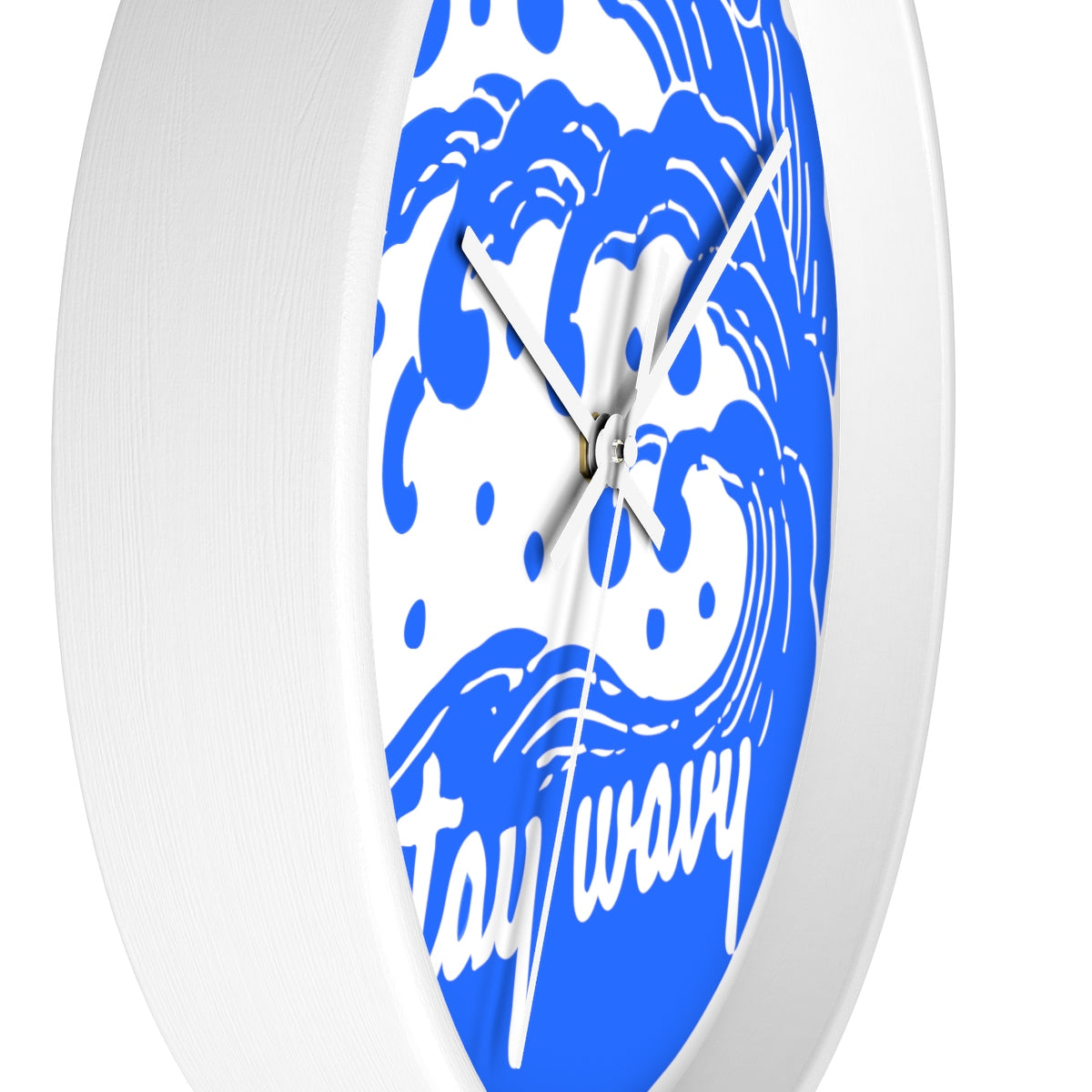 Stay Wavy Wall clock